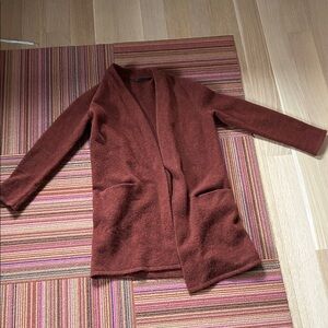 Jenni Kayne Sweater Jacket – Red – Cozy Luxury Knit